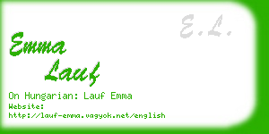 emma lauf business card